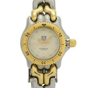 TAG Heuer Cell Series Professional 200 WG1421-0 Stainless Steel Ivory Gold Qu...